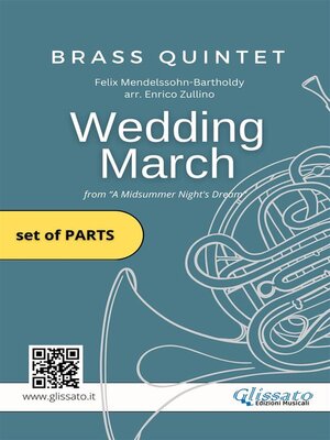 cover image of Brass Quintet--Wedding March by Mendelssohn (score & parts)